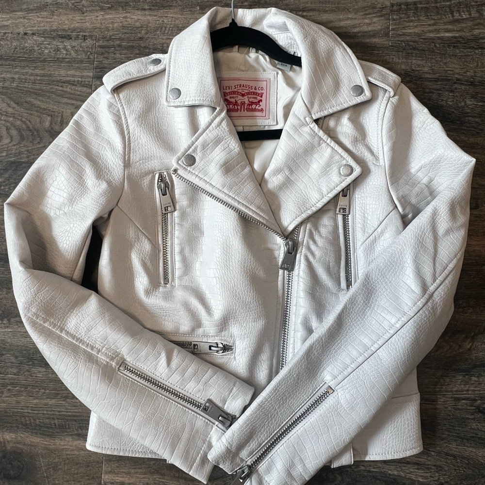 Levi’s Leather Moto Jacket (XS)
